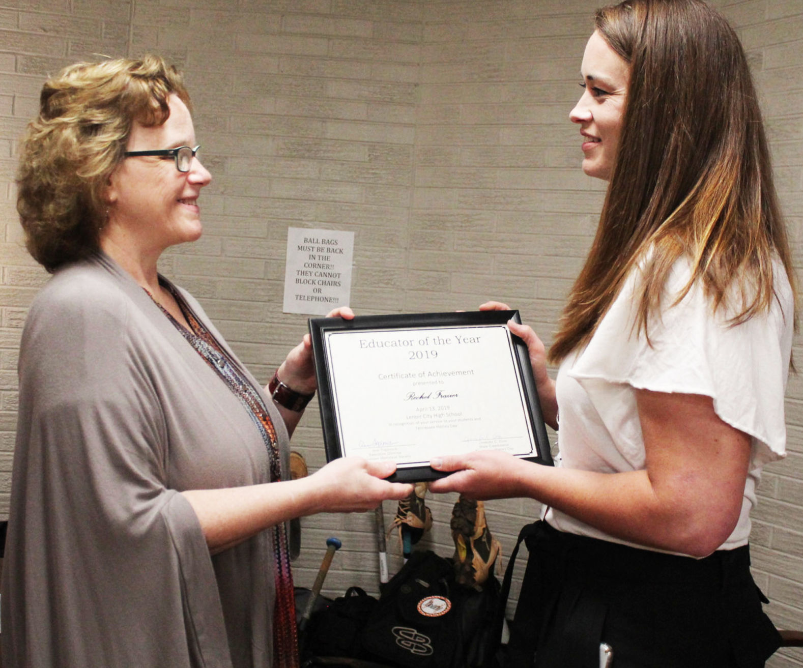 Lenoir City High School teacher recognized